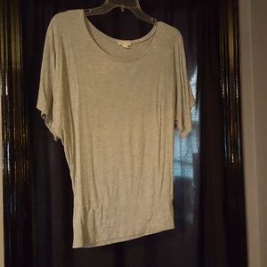 Drapey t-shirt, banded bottom Grey, Small